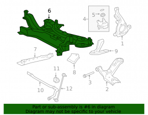Front subframe for Toyota RAV4 06-12 Canada built