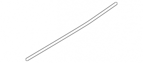 Molding door-glass central rear left BMW X3 F25 11-17 mat