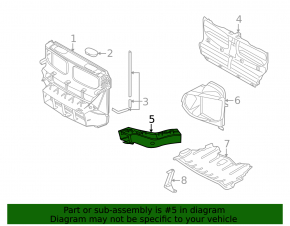 Left brake cooling duct for BMW X6 E71 08-14