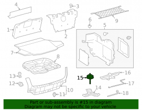 Spare Wheel Mount Toyota Avalon 13-18