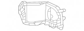 Left fog light bracket for Lexus RX350 RX500h 23-26 Japan built, F Sport