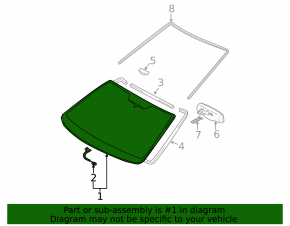 Toyota Sienna 04-10 Windshield
