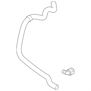 Left cooling pipe Audi A3 8V 18-20 2.0T