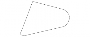 Lexus ES350 07-12 rear left triangle door glass
