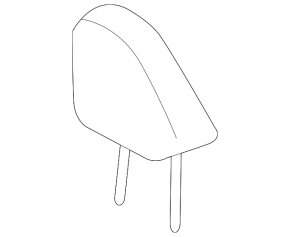 Front left headrest for Lexus ES 23-25, black leather