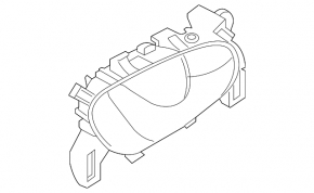 Door handle inside front right Nissan Rogue 14-20