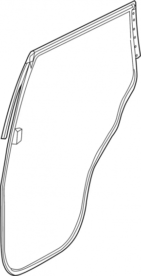 Door seal rear left Infiniti JX35 QX60 13-