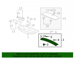 Acura MDX 07-13 Trunk Door Trim