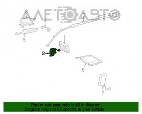 Steering wheel cable with angle sensor Toyota Highlander 14-19