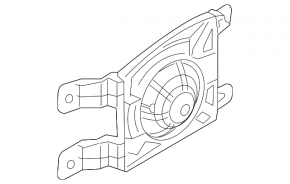 Rear left speaker in Hyundai Veloster 12-13 trim