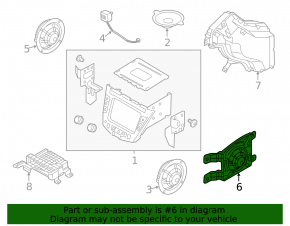 Rear left speaker in Hyundai Veloster 12-13 trim