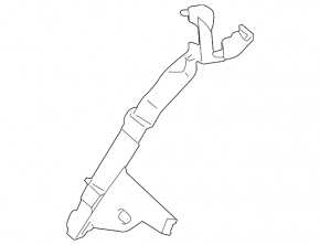 Bracket for mounting the rear pillar trim, right lower Porsche Panamera 10-16 upper