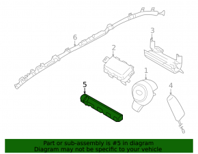 Subaru Forester 25-26 passenger seat lower airbag
