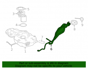 Fuel filler neck for Mercedes A-class V177 19-22 M260