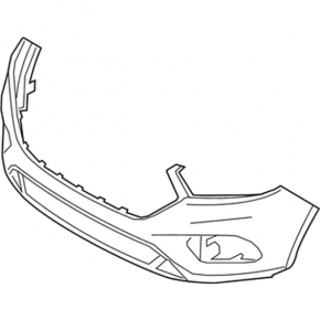 Front bumper bare Ford Escape MK3 17-19 rest for parking sensors