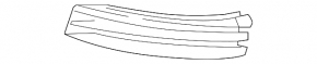 Front bumper grille cover left Land Rover Range Rover 18-21 rest.