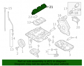 Collector intake lower part left Audi Q7 16- 3.0T