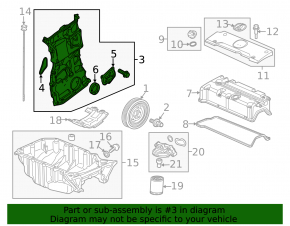 Front Engine Cover Honda CRV 12-16 2.4
