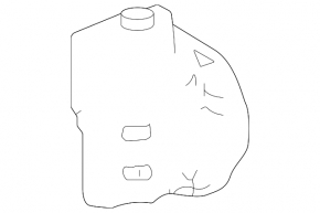Expansion tank for cooling Honda Accord 18-22 1.5T, 2.0T, 2.0 hybrid