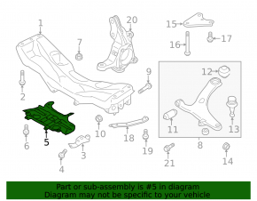 Steering rack protection Subaru Forester 14-18 SJ 2.0