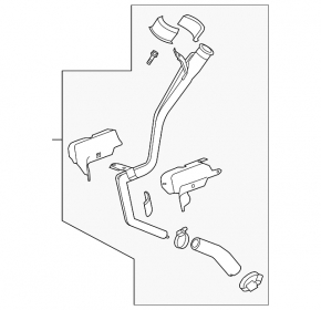 Fuel filler neck Chevrolet Impala 14-20 2.5