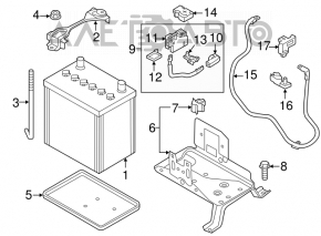 Battery terminal - negative ground for Nissan Leaf 11-12