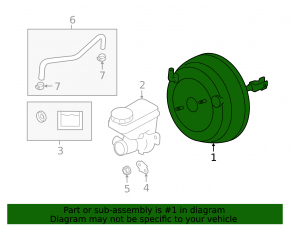 Subaru Forester 14-15 SJ 2.5 Vacuum Booster