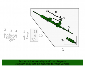 Mitsubishi Lancer 10-17 Power Steering Rack