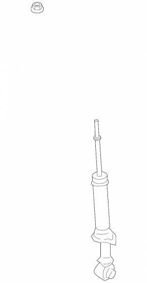 Rear left shock absorber Toyota Prius 20 04-05
