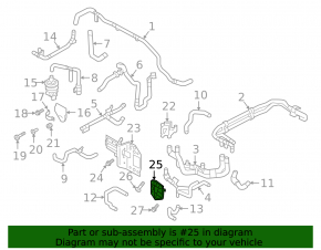 Cooling system valve bracket for Audi E-Tron 19-23