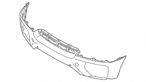 Bare front bumper BMW X6 E71 08-14 Without m model, without side camera, without side camera