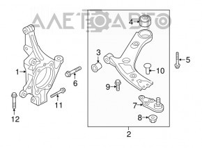 Front right axle Kia Sorento 16-18 FWD