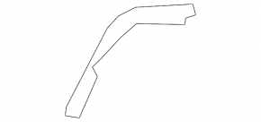 Seal wing hood-wing left BMW X5 E70 07-13