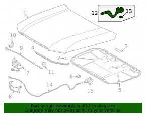 Right hood hinge for Lexus GX550 24-26