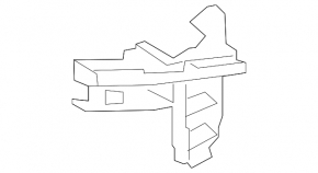 Right inner rear bumper mount for VW Golf 15-19