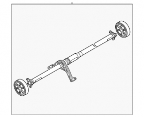Propeller shaft Audi Q3 83A 19-25 microcracks on the coupling