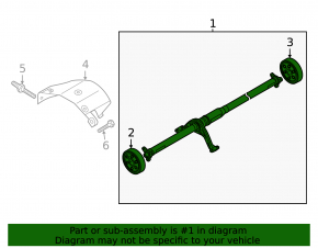 Propeller shaft Audi Q3 83A 19-25 microcracks on the coupling