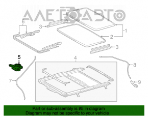 Lexus RX350 RX450h 16-22 Sunroof Motor