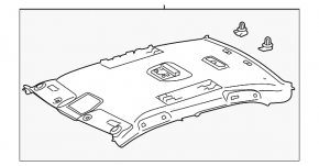Toyota Camry v50 12-14 usa headliner without sunroof gray