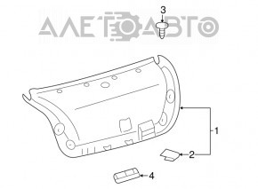 Lexus ES350 07-12 trunk lid trim