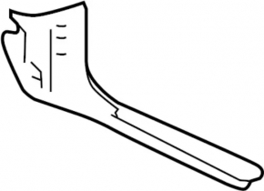 Door sill trim, front right, Infiniti QX30 17- black, worn