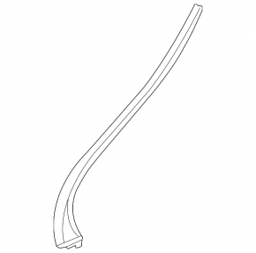 Rear left door seal Lexus LS460 LS600h 07-12 short