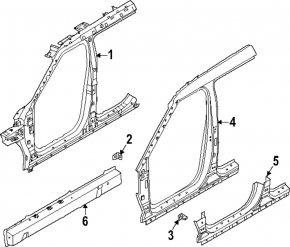 Right center body pillar for Hyundai Santa Fe 24-26