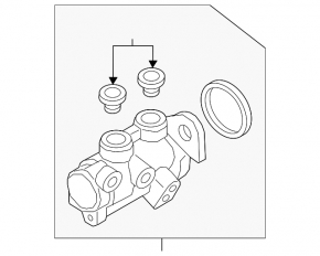 Master brake cylinder with reservoir Audi Q5 80A 18-24