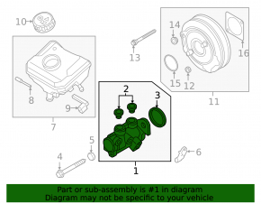 Master brake cylinder with reservoir Audi Q5 80A 18-24