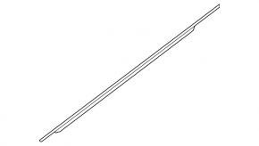 Molding door-glass central rear right Nissan Sentra 13-19 chrome
