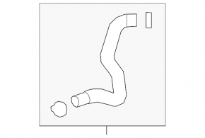 Cooling pipe lower GMC Terrain 18- LYX, LSD, LTG