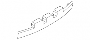08-15 Nissan Rogue Rear Bumper Absorber