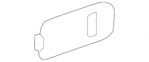 Right arch trim plug Hyundai Elantra AD 17-18 black