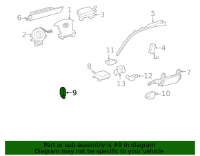 Airbag Sensor Front Left Toyota Sequoia 08-16 TV